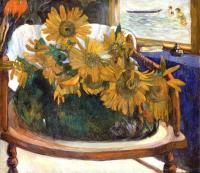 Gauguin, Paul - Still Life with Sunflowers on an Armchair